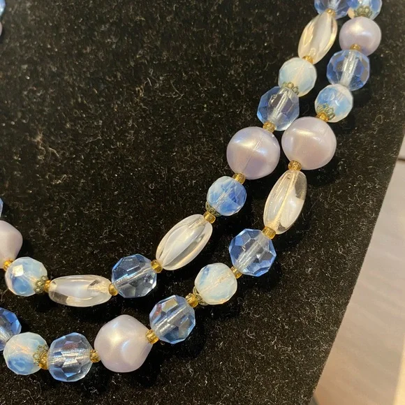 Vintage W. Germany Double Strand Necklace - Picture 2 of 4